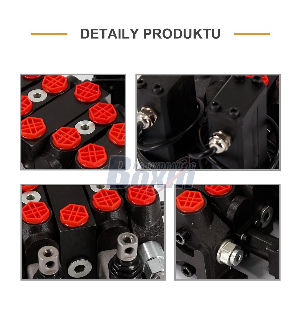 DCV60 Elektromotor 2 cívky Sekční směrový ventil